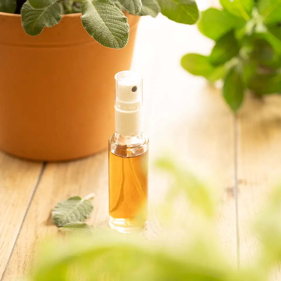 Homemade deodorant based on sage