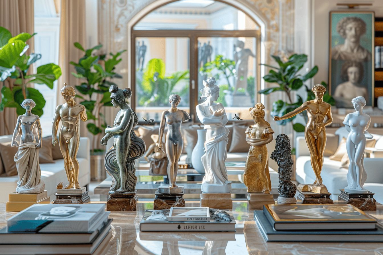 Decorative statues for artistic and stylized interiors Decorative statues for artistic and stylized interiors