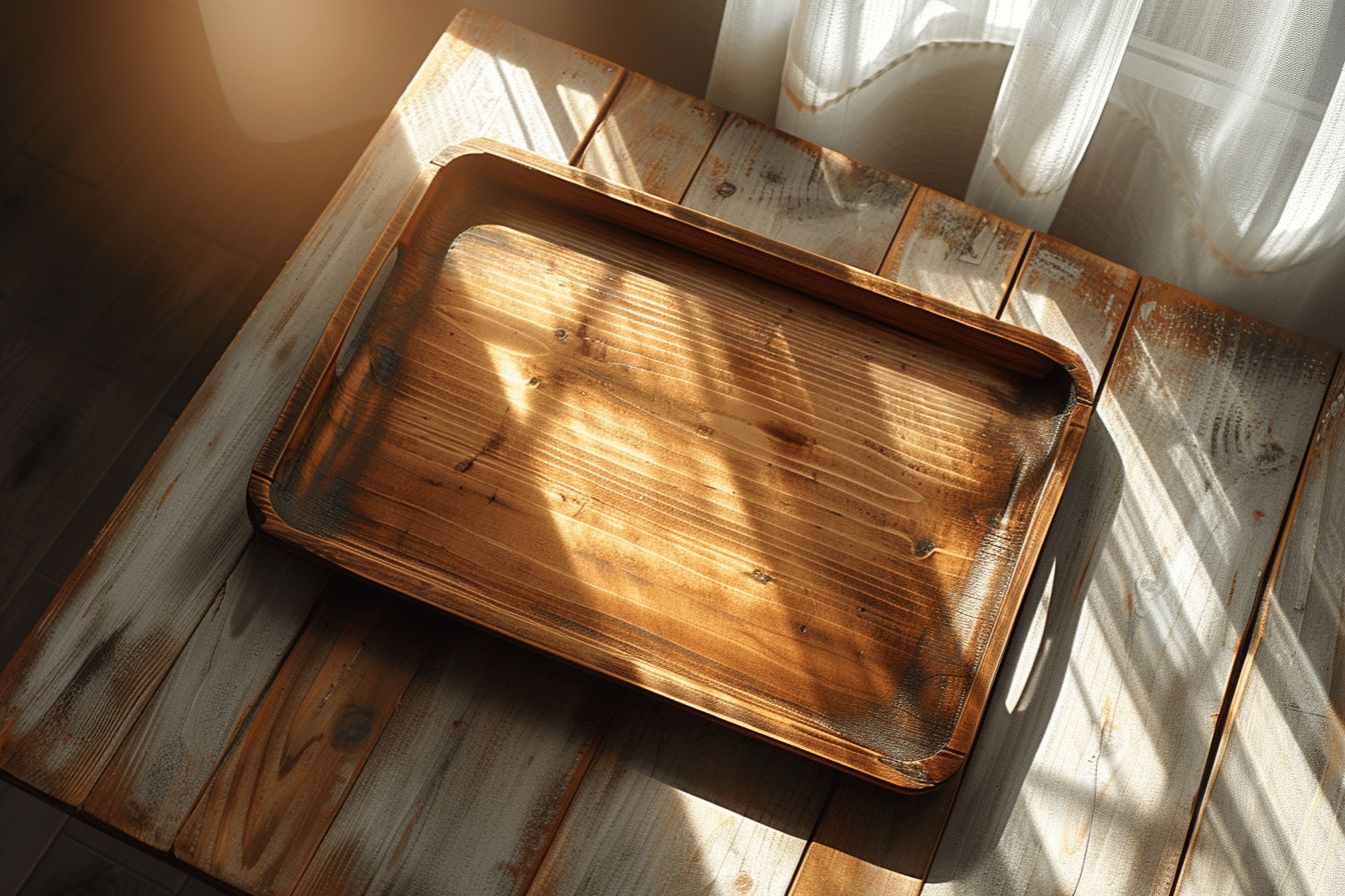 The wooden top, a fascinating resource in the decoration of your table